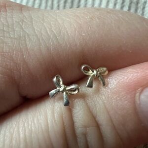 Tiny Sterling Silver Box Stud Earrings